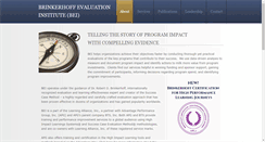Desktop Screenshot of brinkerhoffevaluationinstitute.com